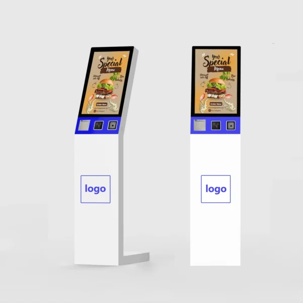 21.5 Inch Floor Standing LCD Touch Self-Service Fast Food Ordering Payment Kiosk Machine