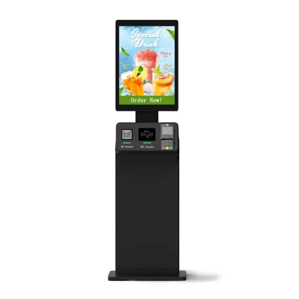 China Kiosk Manufacturer Indoor Fast Food Self Ordering Kisok Touch Screen Payment Kiosk