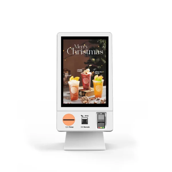 Desktop Self-Service Kiosk 23.8 Inch Multi-Payment Terminal for Fast Food Shop