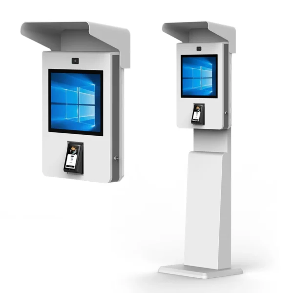 Floor stand wall-mounted dustproof and rainproof outdoor self-service payment terminal kiosk for parking lots