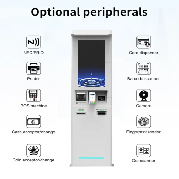 Optional Module for Outdoor Parking Kiosk with POS