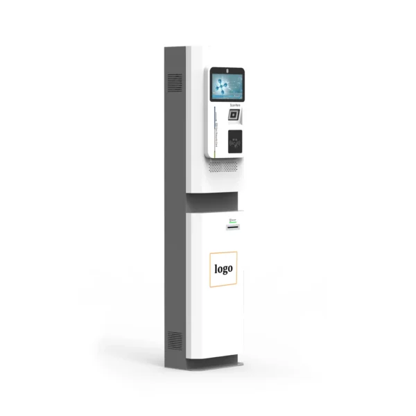 Side View of Floor Stand Self Service Payment Kiosk Outdoor Parking Kiosk