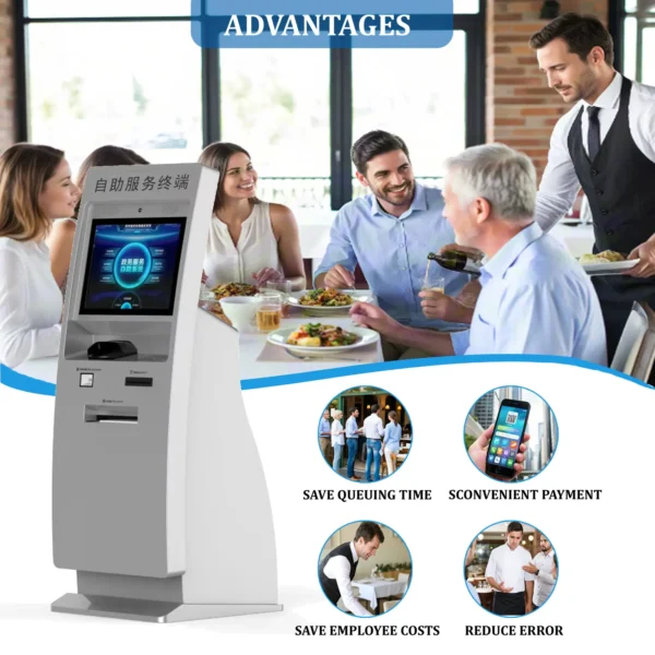 Wholesale Floor Standing Touch Screen Bill Payment Kiosk for Government Halls/Airports - Image 4