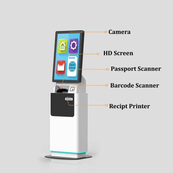 Introduction of Multifunctional 32 Inch Floor Stand Touch Screen Queue Ticket Kiosk for Shopping Mall Exhibition Halls