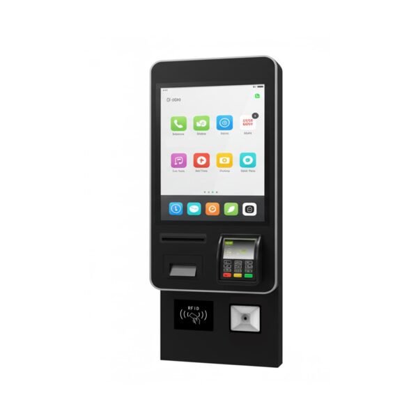 Wall Mounted 24 Inch Capacitive Touch Screen Self Service Payment Kiosk with Printer