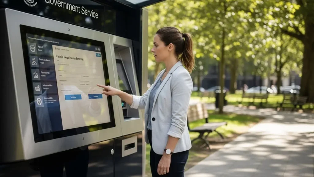 outdoor government kiosk
